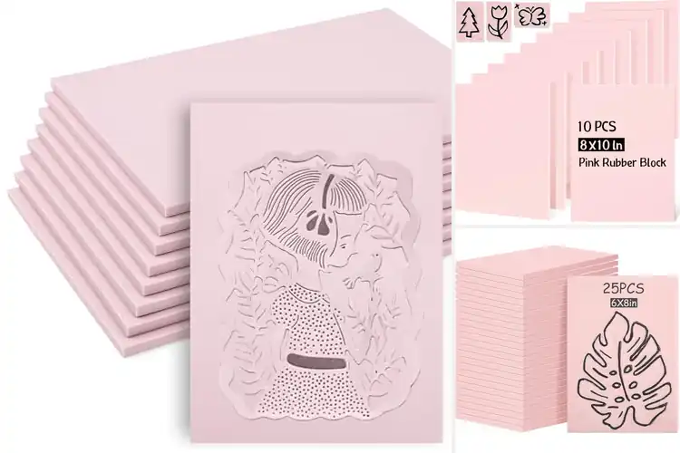 Detailed view of Best 8 Pink Linoleum Blocks: Carve, Create, and Inspire