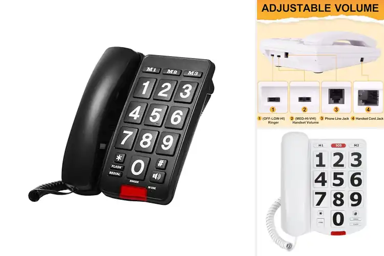 Detailed view of Best Big Button Landline For Seniors