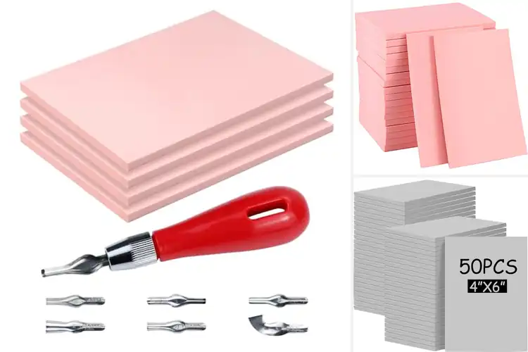 Detailed view of Best Carving Blocks 4 X 6 Inches: Smooth, Easy DIY Stamping