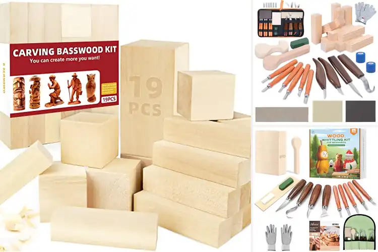 Detailed view of Best Carving Blocks Set