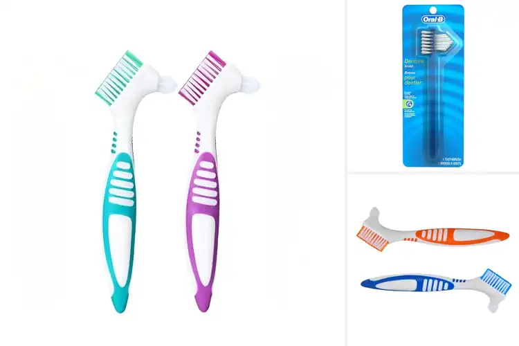 Detailed view of Best Dual Angle Denture Brush Heads
