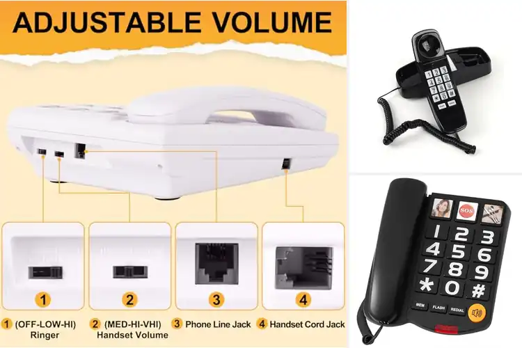 Detailed view of Best Durable ABS Landline For Seniors