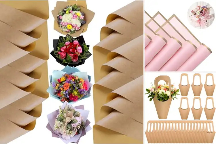 Detailed view of Best Fresh Flower Wrapping For Bouquets