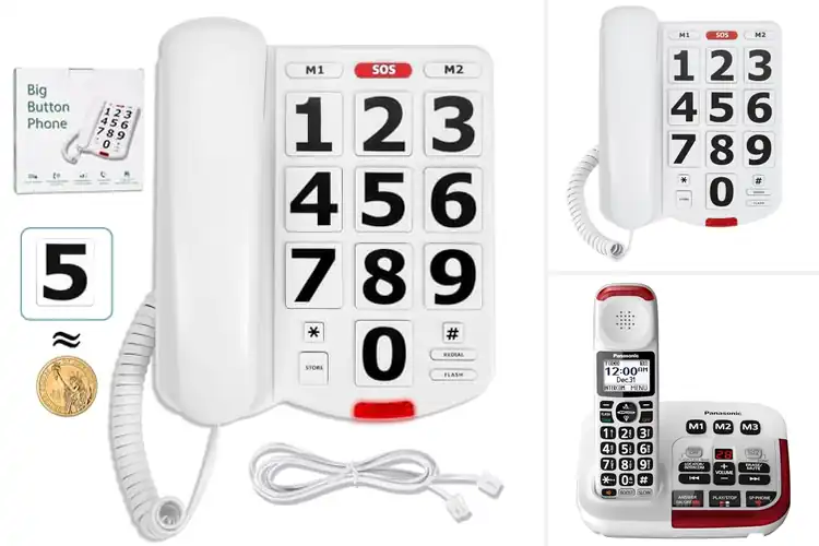 Detailed view of Best High Volume Handset Phone For Visually Impaired