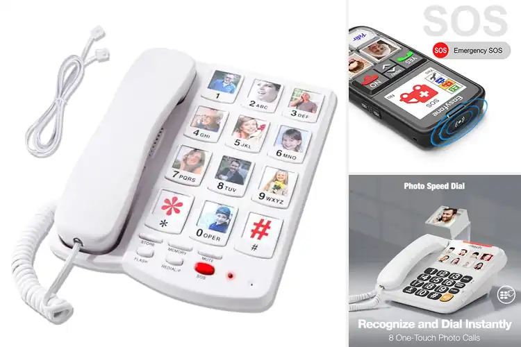 Detailed view of Best Memory Button Phone For Family Photos