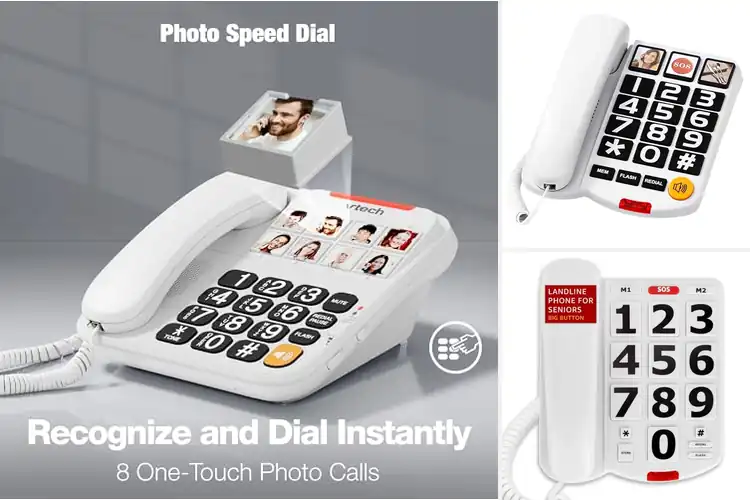 Detailed view of Best One Touch Speed Dial Phone For Elderly