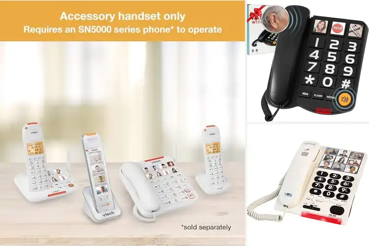 Detailed view of Best Picture Button Landline Phones