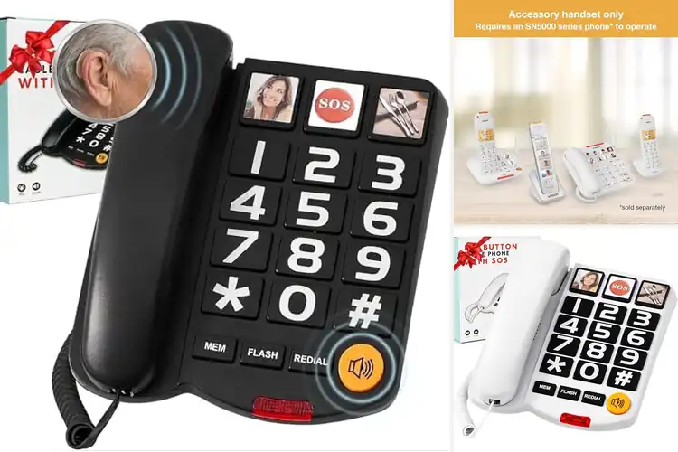 Detailed view of Best Picture Button Telephones