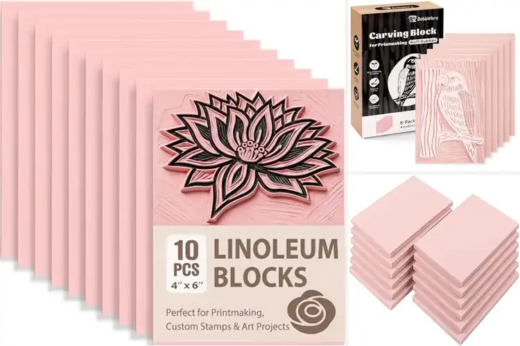 Detailed view of Best Stamp Carving Blocks
