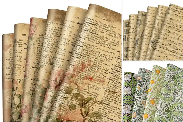 Detailed view of Best Vintage Style Wrapping Papers: Timeless Gift Elegance